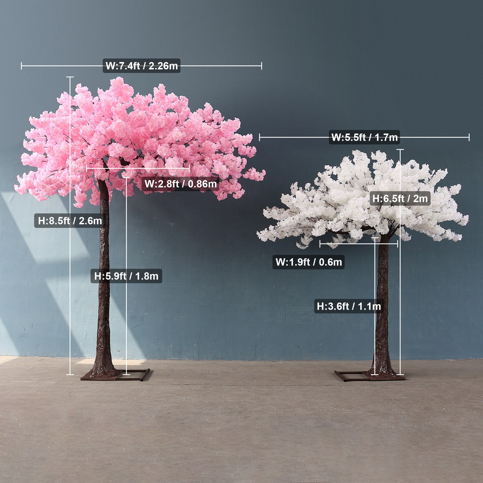 Cherry Blossom Tree Wedding Decoration Arrangement Artificial Etsy
