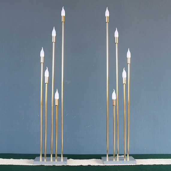 10-head Golden Reed Lights Wedding Background Road Props