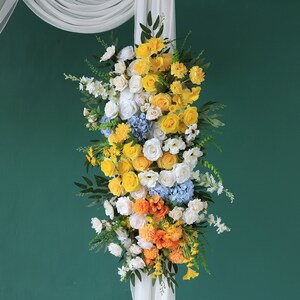 Colorful Flower Arrangement Flower Row Wedding Flower Stand Decoration ...