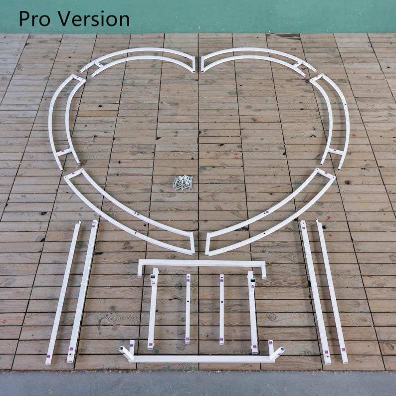 Heart Wedding Arch: Iron Flower Stand, Party Photo Booth Prop image 13