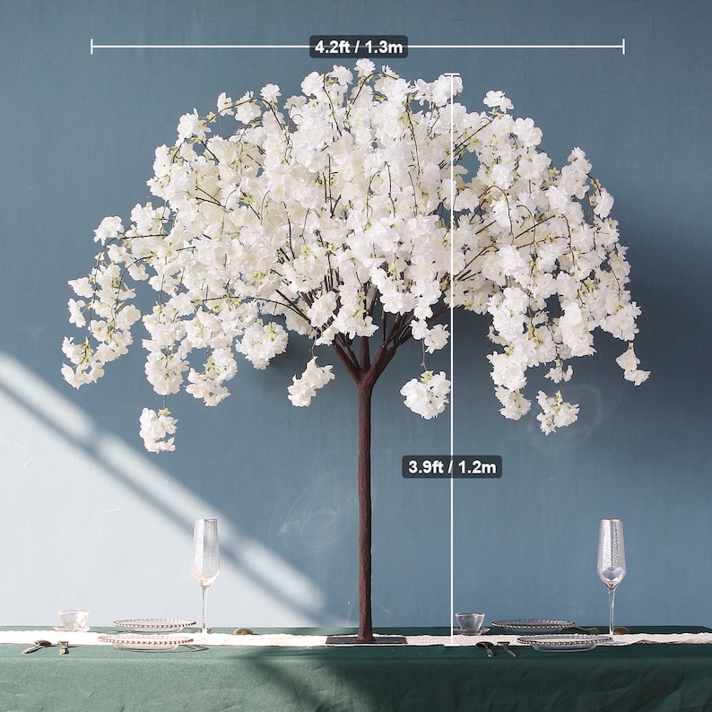 Artificial Flower Cherry Blossoms Tree Wedding Decoration Etsy