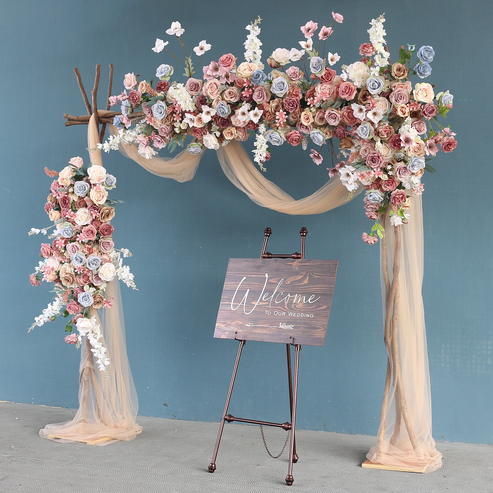 4 Fiori Artificiali Lillà Rosa - Bouchet Decorativo Per Casa E Giardino - Foto 5