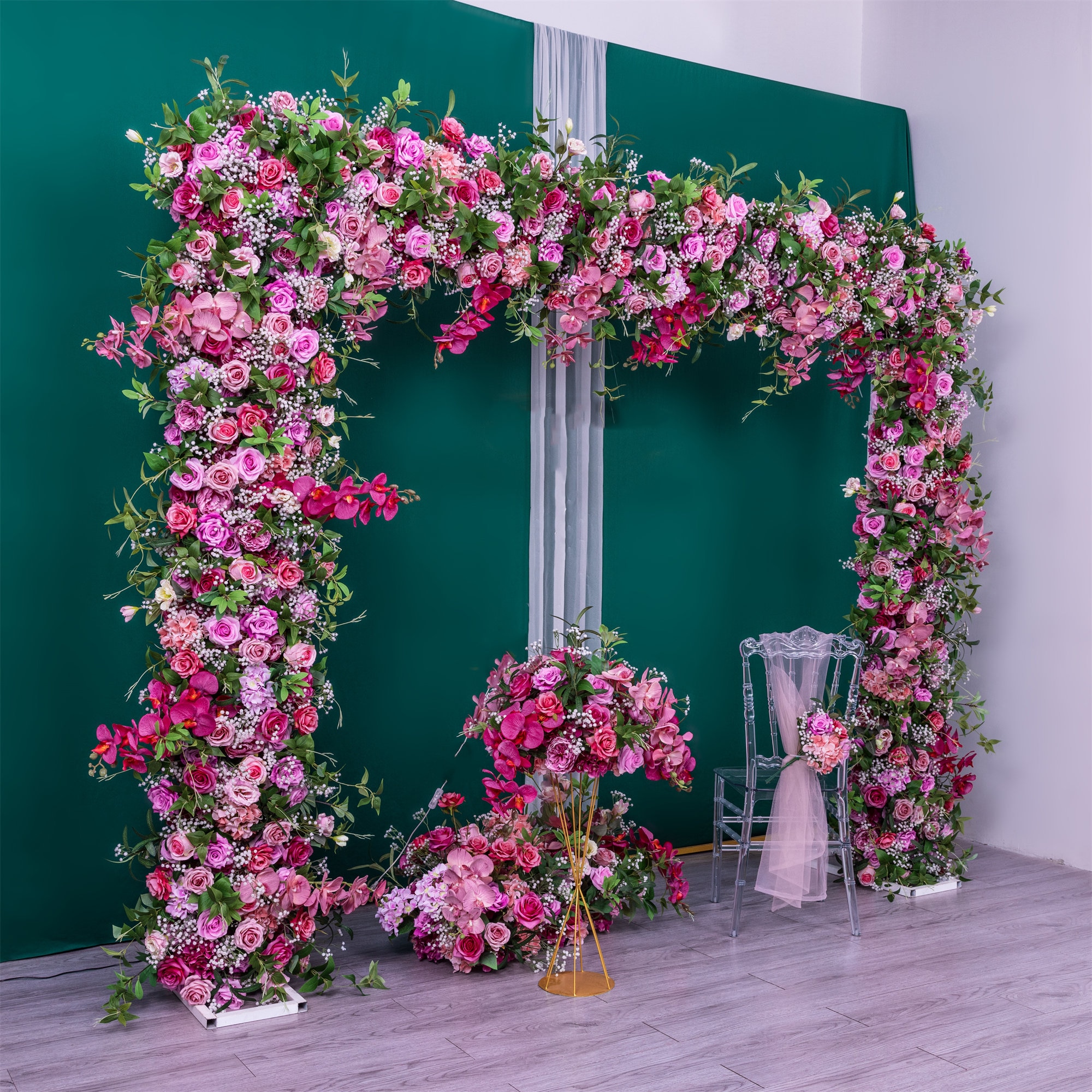 Flower decoration for wedding stage discount