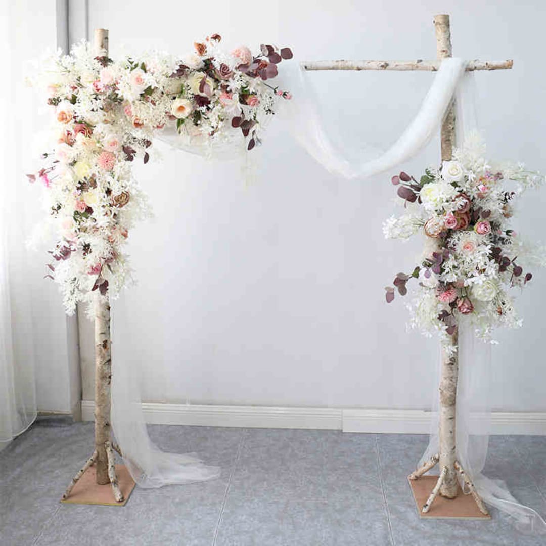 Triangular Flower Row Wedding Floral Marriage Arch Decoration - Etsy  Singapore