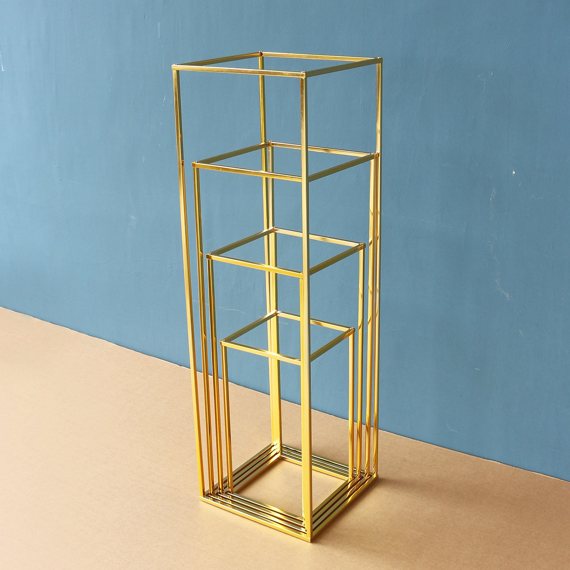 LatestNo Flowers Including Wedding Occassion Gold Plating Metal Floral Stand  Geometric Road Lead Electroplate Square Flower Stand Deco577 From  Weddingdecorworld, $25.05