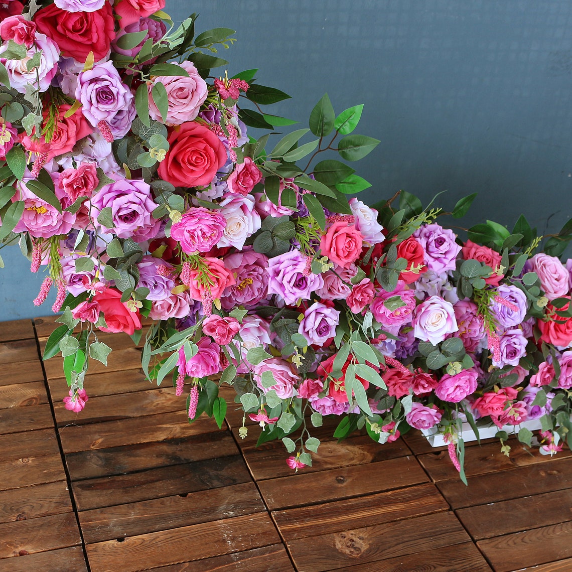 Round Arch Flower Stand Set Wedding Background Decor Rose Etsy