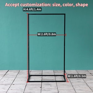 Rectangle Wedding Arch Stand: Iron Backdrop Frame - 4.5ftx2.6ft