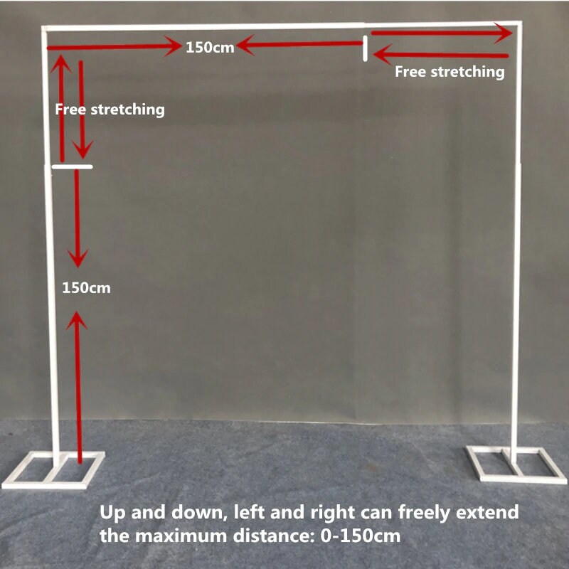 Wedding Arch Stand Rectangle Free Retractable Artificial Etsy