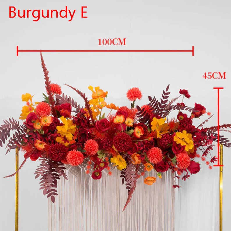 Highgrade Silk Artificial Flower Row Arch Flower Wall Stand Etsy