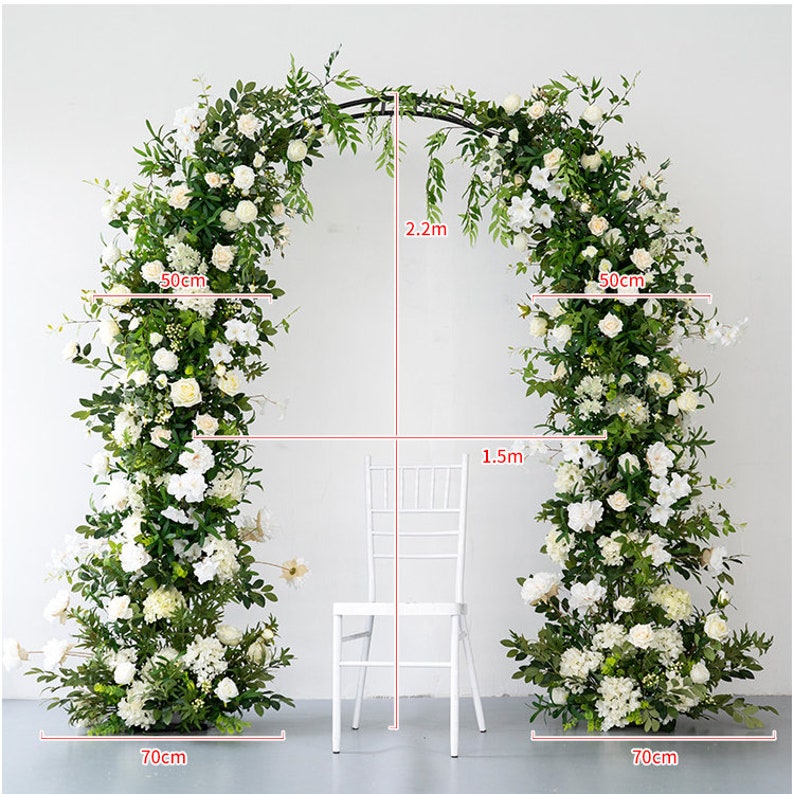 Artificial Flower Row Arch Decoration Outdoor Wedding Etsy