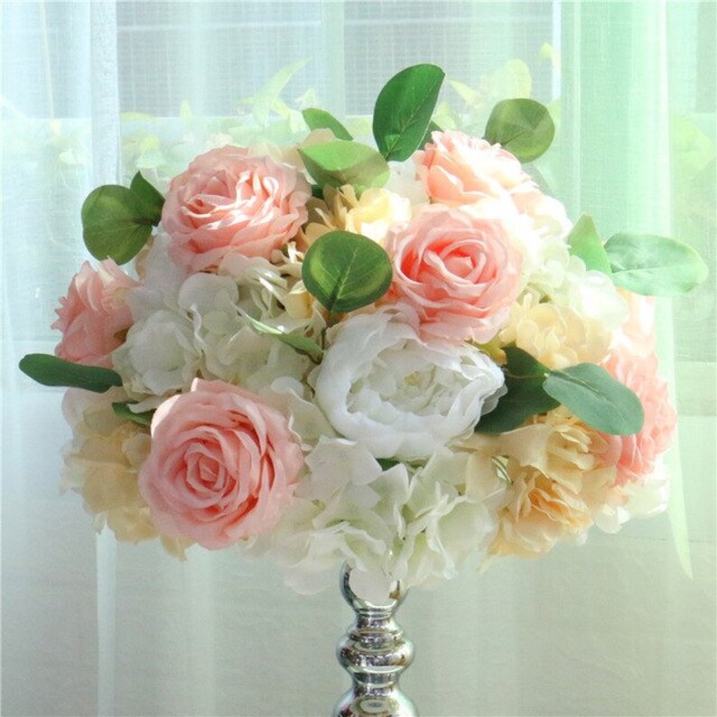 Custom 35/45cm Rose Peony Artificial Flower Ball Centerpieces Etsy