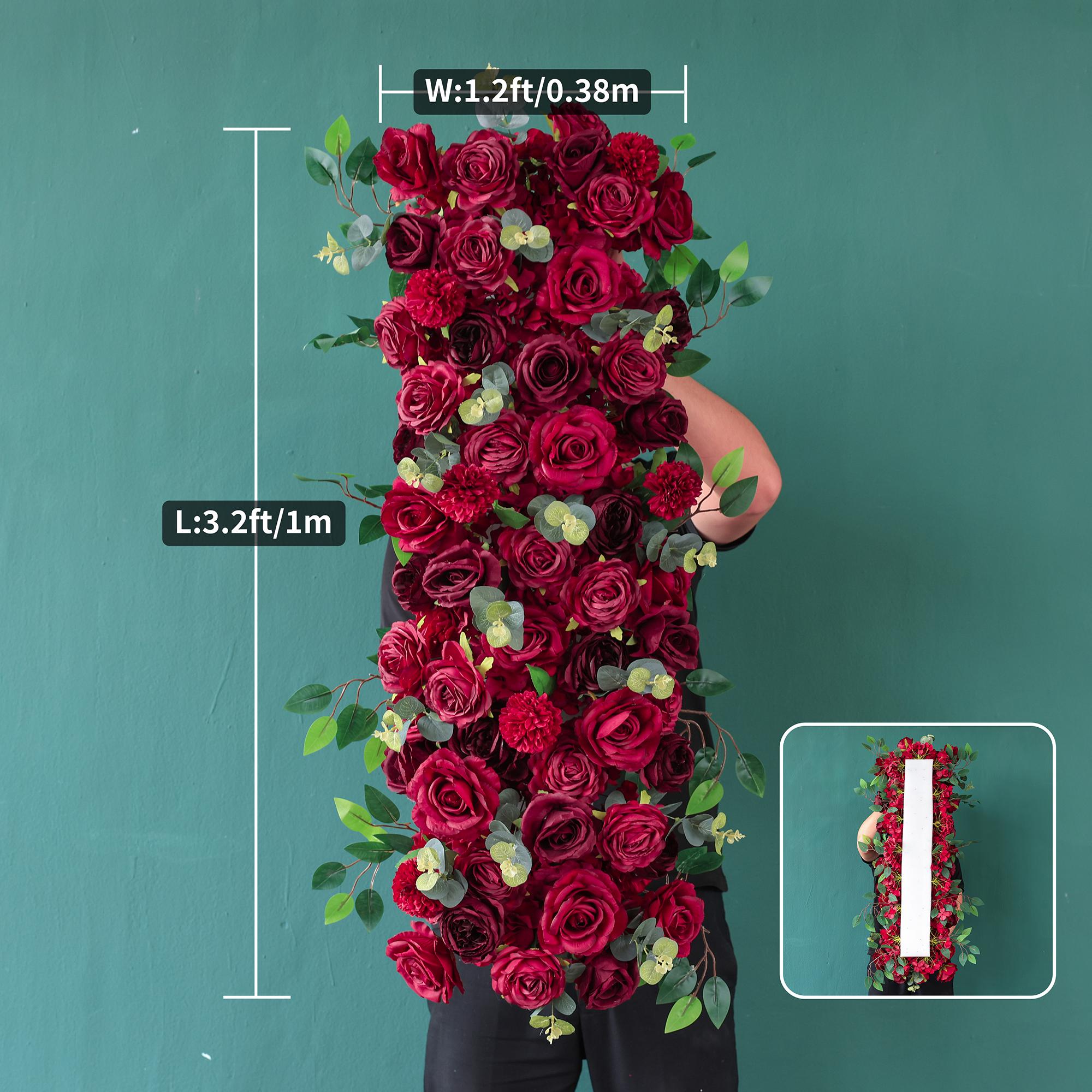 Arreglo floral de hortensias de rosas rojas: decoración de camino de mesa  para bodas - Etsy México, image size:2000x2000