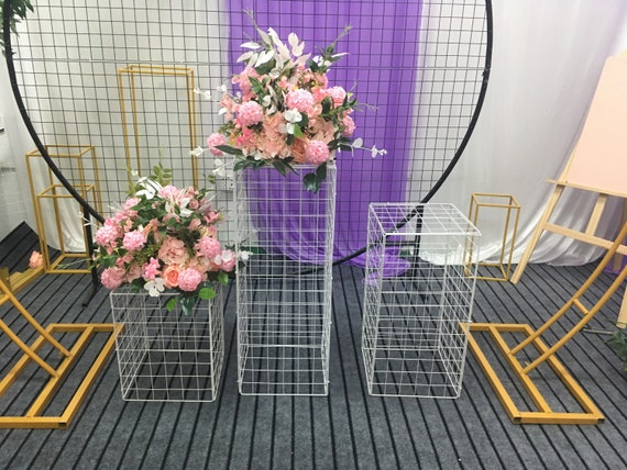 Wrought Iron Flower Grid Stand: Wedding Stage Decor - Etsy