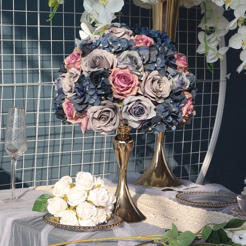 Wedding Flower Ball Centerpieces Desktop Arrangement Decor Etsy