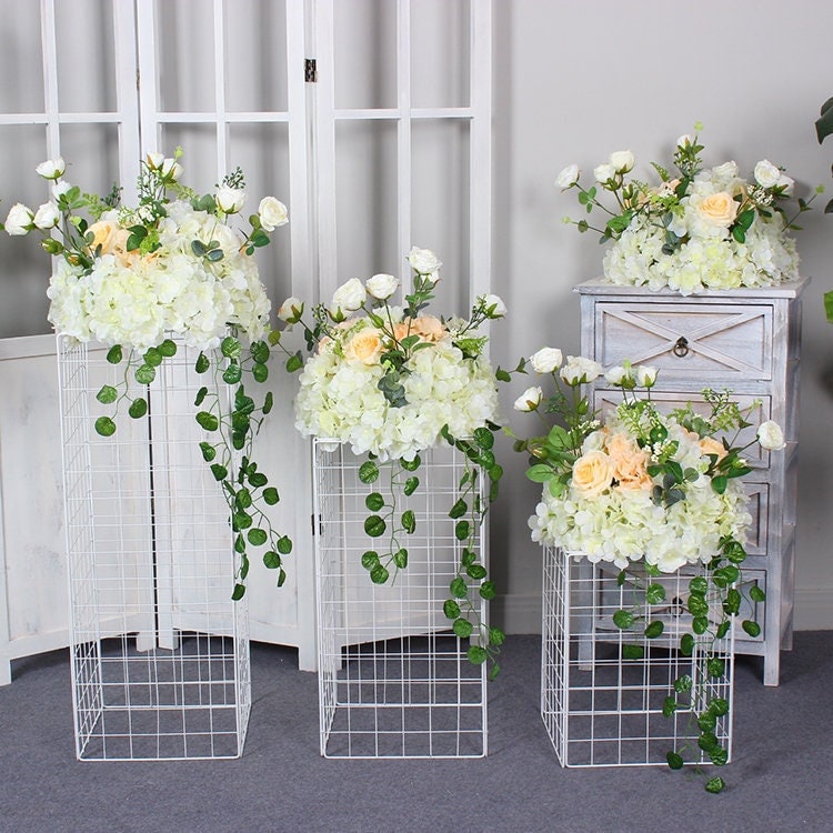 Wrought Iron Flower Grid Stand: Wedding Stage Decor - Etsy
