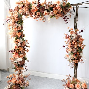 New European Style Retro Flower Arrangement Flower Art Wedding Arch Decor Flower Door Setting Props Artificial Silk Flower image 1