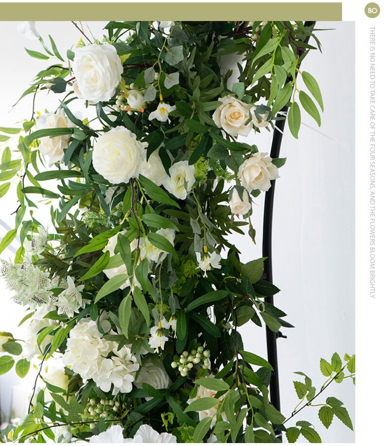 Artificial Flower Row Arch Decoration Outdoor Wedding Etsy