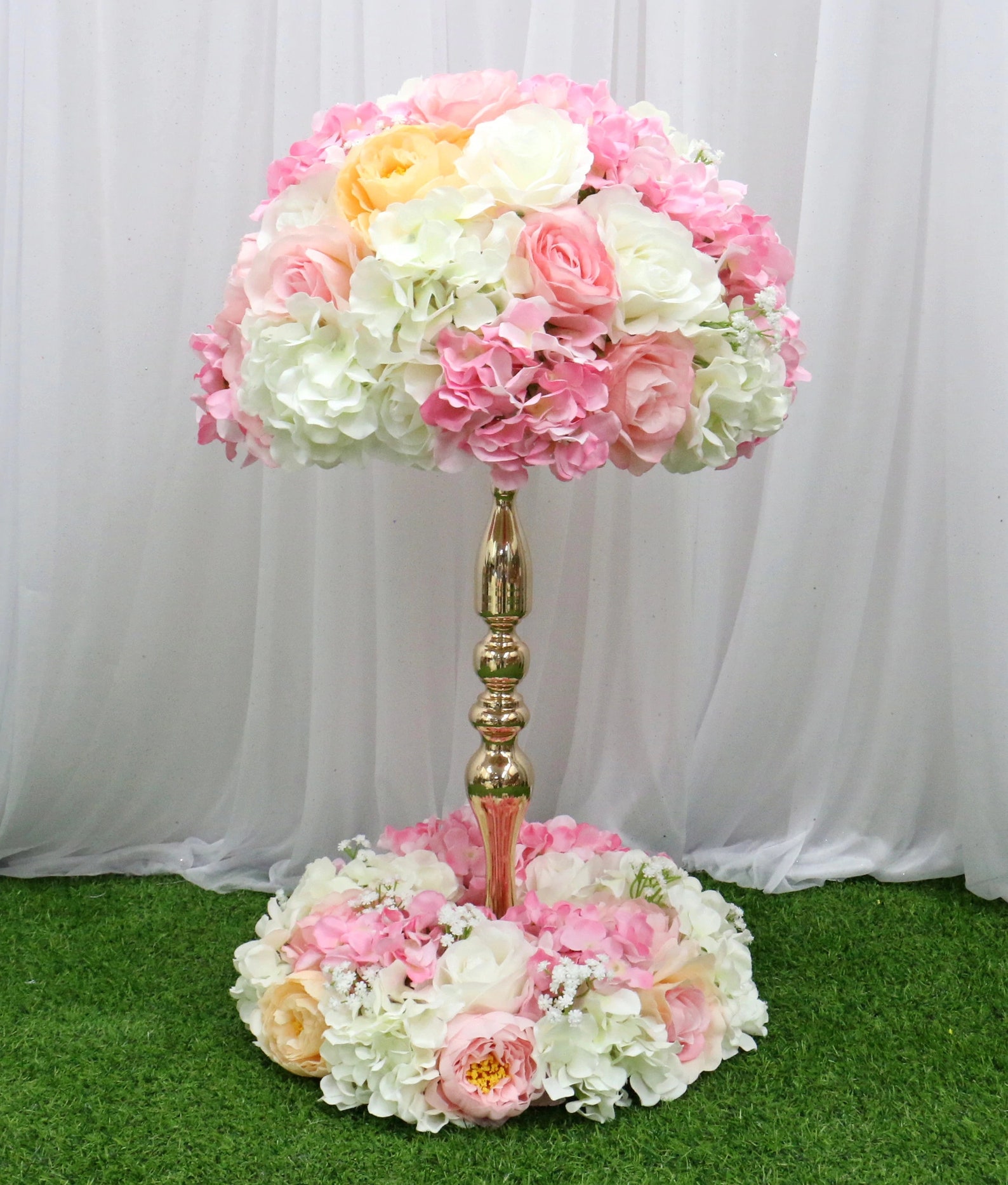 Artificial Flower Table Centerpiece Wreath Party Wedding Etsy