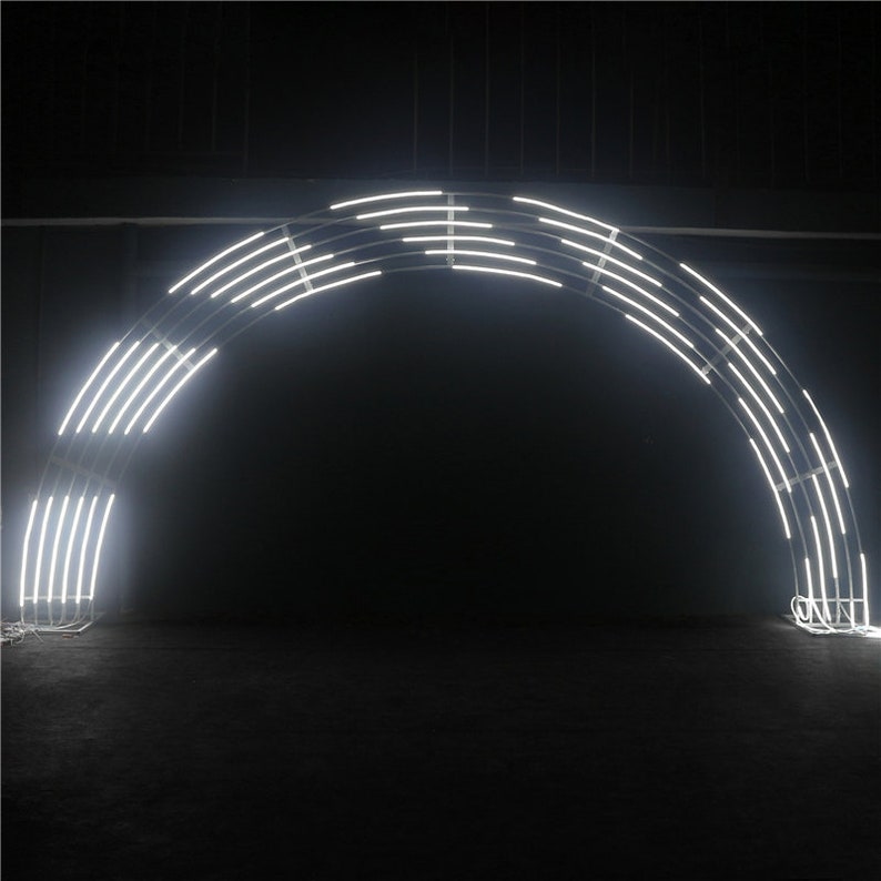 Led Meteor Light Wedding Backdrop Arch Birthday Party Diy Etsy