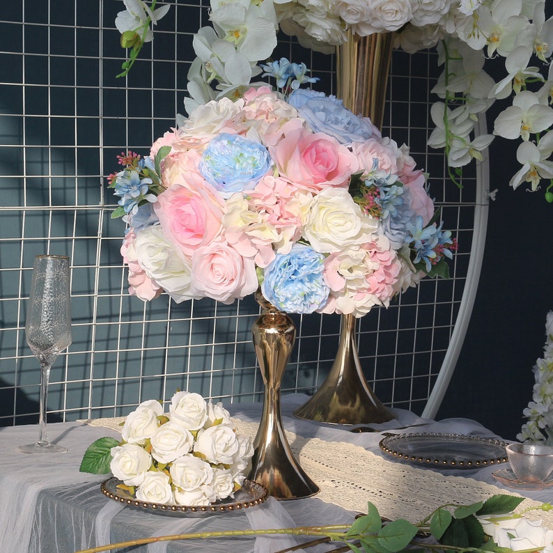 Wedding Flower Ball Centerpieces Desktop Arrangement Decor Etsy