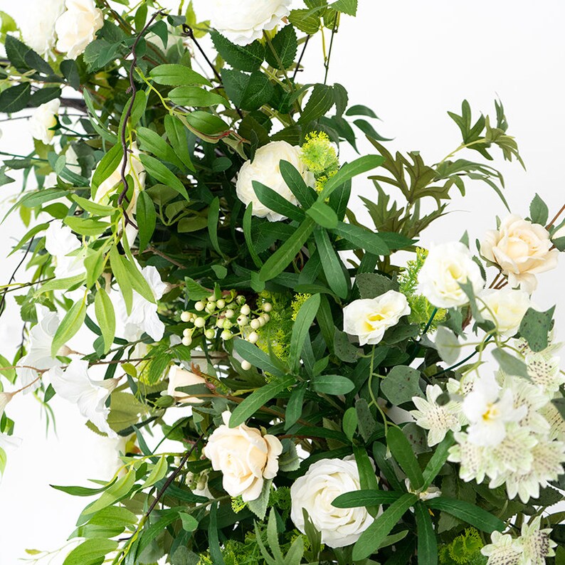 Artificial Flower Row Arch Decoration Outdoor Wedding Etsy