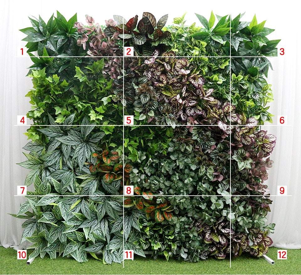 Künstliche Graswand 40x60cm - Grüne Kunststoff Rasenplatte Für Deko