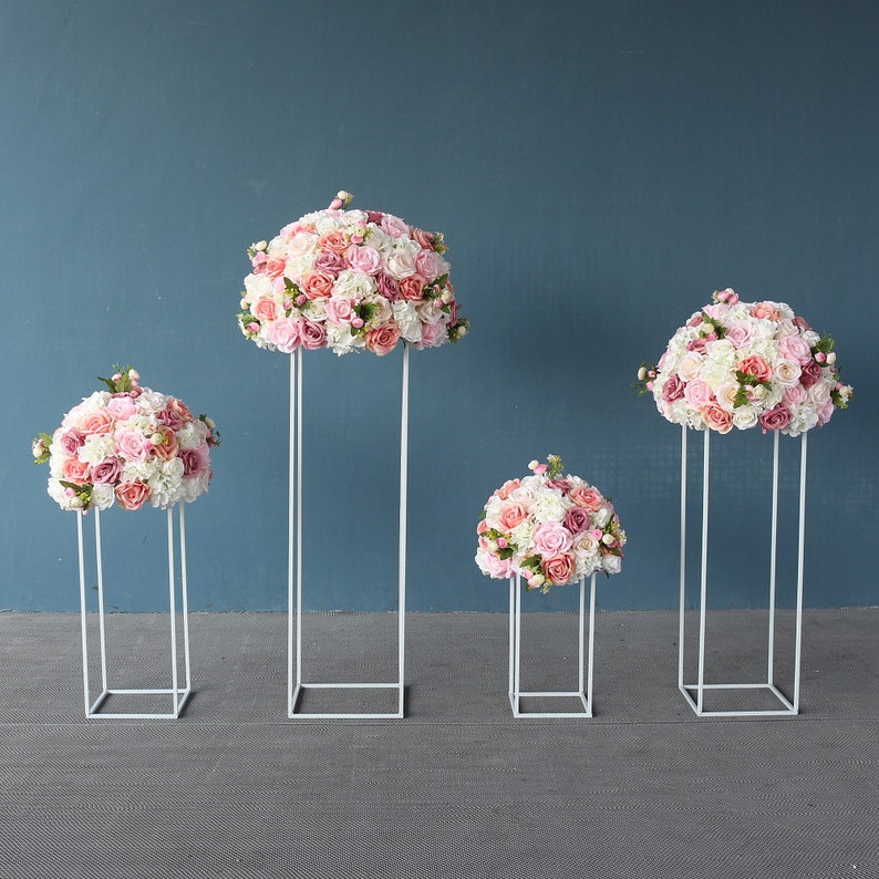 Wedding Flower Ball Centerpieces Desktop Arrangement Decor Etsy