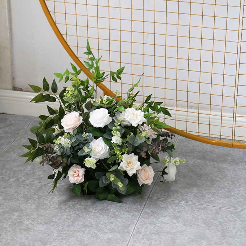 Artificial Flower Row Decor Wedding Wall Backdrop Arrangement Etsy