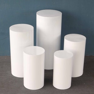 Cylindrical Iron Dessert Table Pedestals: Wedding & Party Decor