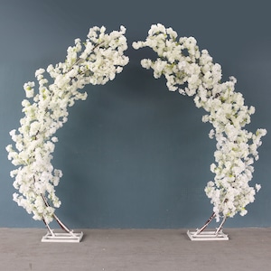 Cherry Blossom Arch Wedding Decoration Outdoor Party Flower Stand Decorative Home Garden Decor Artificial Fake Flowers