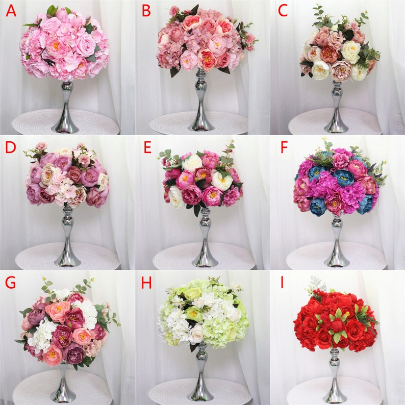 Custom 35cm silk peonies artificial flower ball centerpieces Etsy