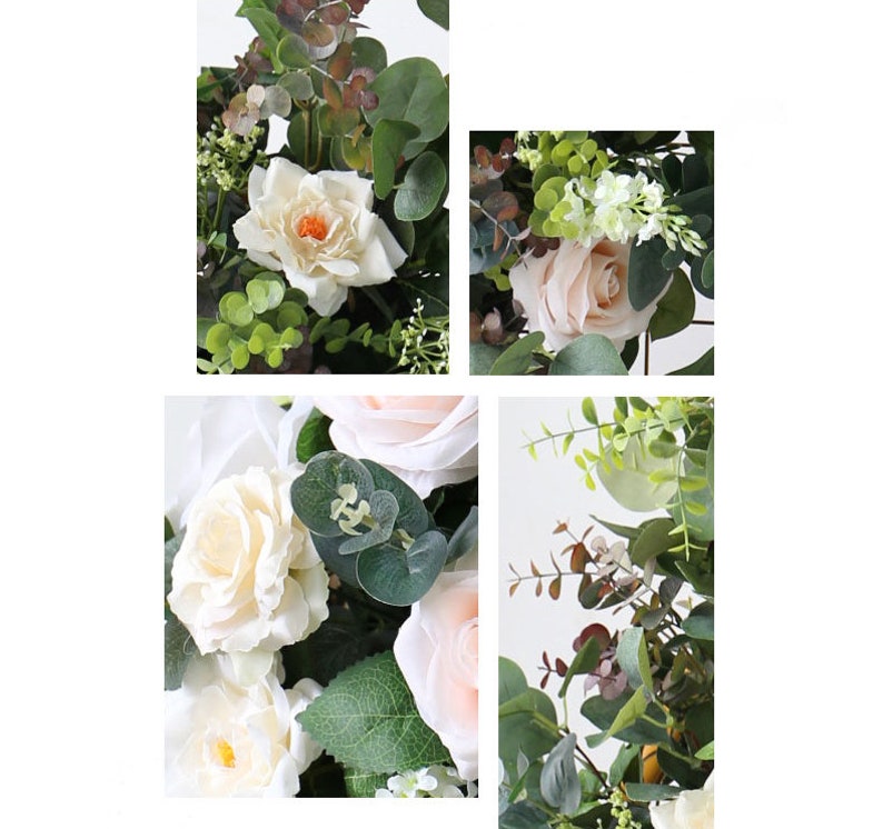 Artificial Flower Row Decor Wedding Wall Backdrop Arrangement Etsy
