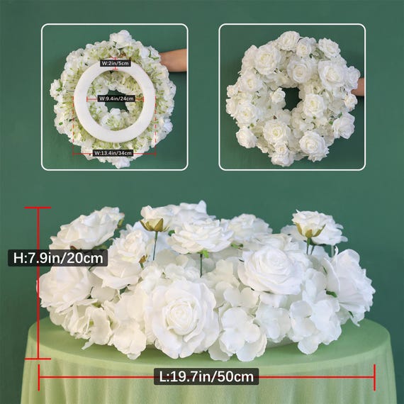 テーブル 装 花 誕生日 INFINITY テーブル装花1白黄