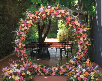 Artificial Floral Arrangement Colorful Rose Green Leaves Flower Runner for Wedding Party Decoration Props Floor Aisle Flowers