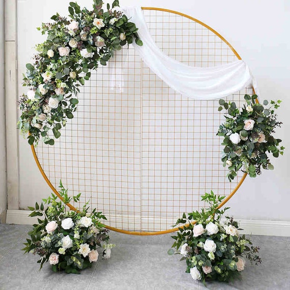 diy wedding flower wall arrangement supplies