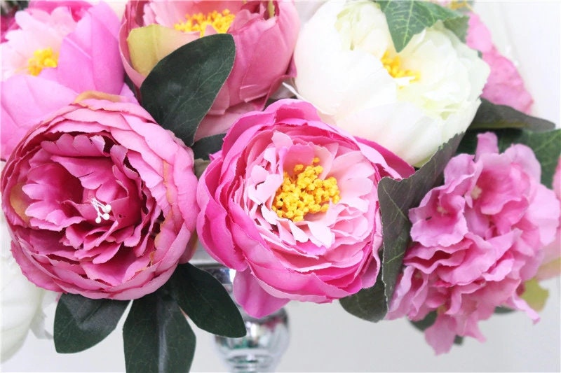 Custom 35cm Silk Peonies Artificial Flower Ball Centerpieces Etsy