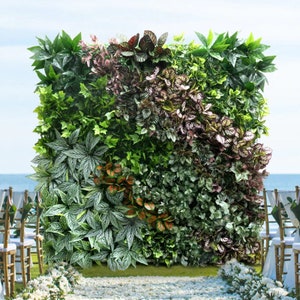 Artificial Green Grass Wall Panel: Fake Flower Turf, Wedding Backdrop