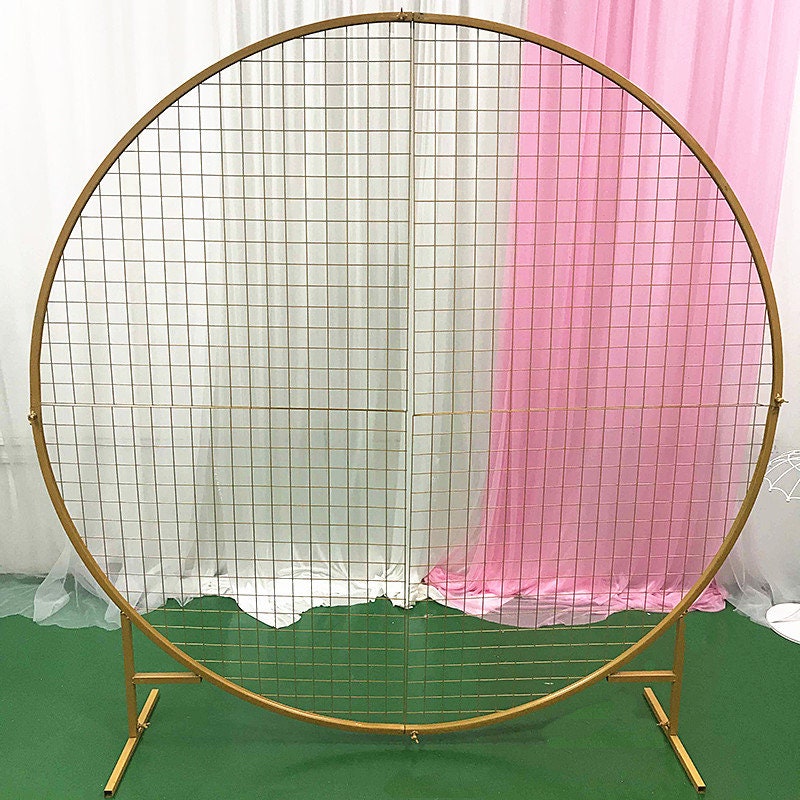 Circular Archround Mesh Grid Weddingcircle Arch for Etsy