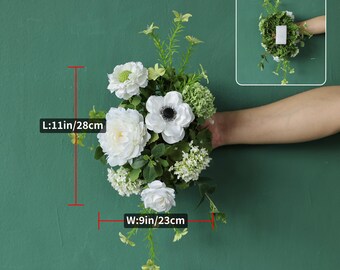 緑の造花アレンジメント 結婚式 誕生日 デコレーション 高級グリーン