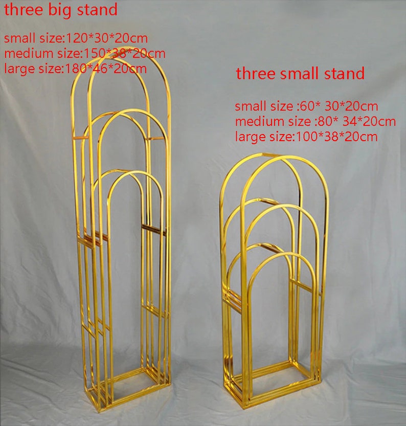 Wedding Props Arch Stand Gold Plating Iron Art Wedding Etsy Hong Kong