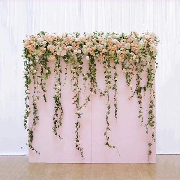 Artificial Rose Flower Row Floral Arch Decor Wedding Main Table Decoration Wedding Background Wall Props Sztuczne Kwiaty