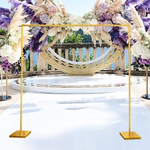 wedding iron stand arch,wedding backdrop stand,wedding decoration,gold platingwedding arch,wedding backdrop for decorative artificial flower
