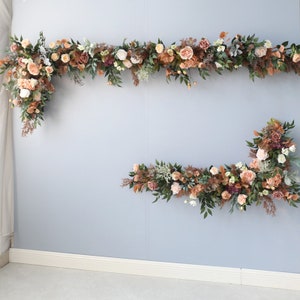Custom Artificial Flower Garland: Corner Shop Sign, Photo Wall Decor