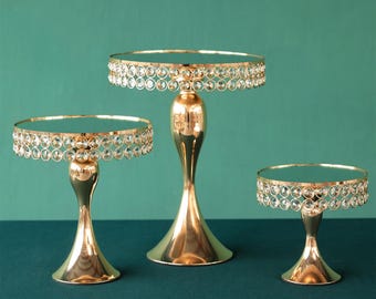 Gold Mermaid Metal Cake Stand: Wedding Dessert Table Decor