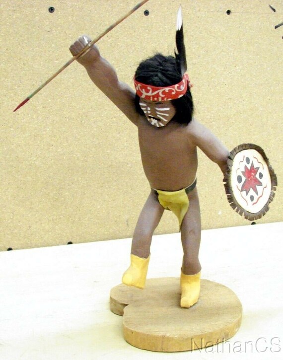Wood Carved Apache Dancer - image 1
