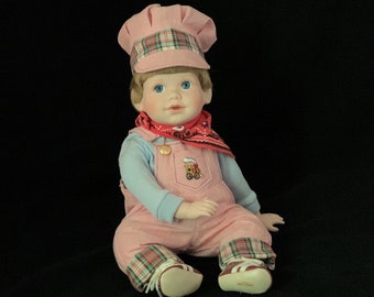Jimmy by Elke Hutchens, Collectible Doll, Train Engineer Doll, Boys and Toys Doll Collection, The Danbury Mint