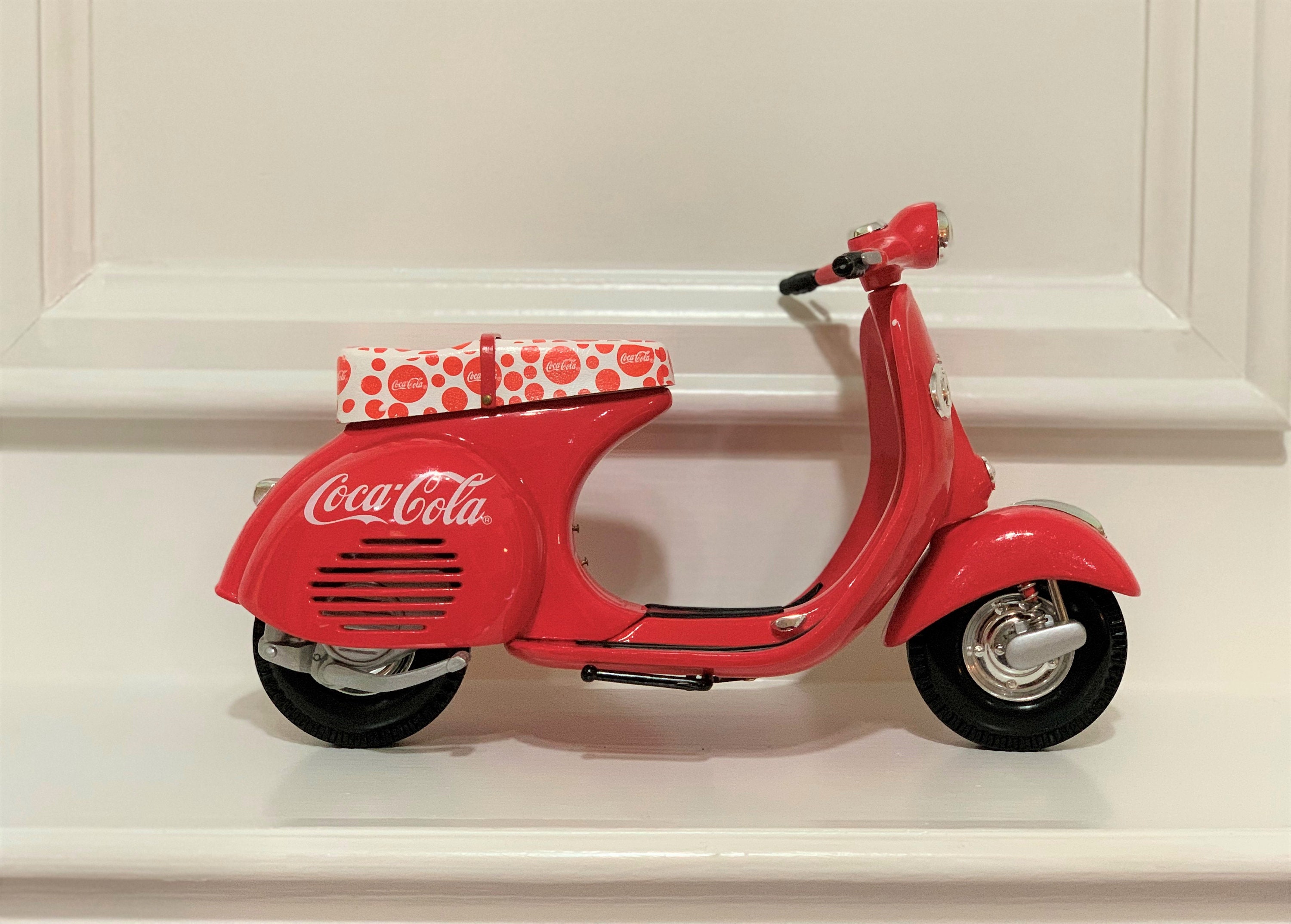 Coca Cola Miniature Pedal Scooter, Limited Edition Die Cast Metal, COKE