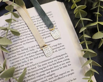 Tea Lover Bookmark, Velvet Bookmark, Book Lover Gift, Once Upon A Time