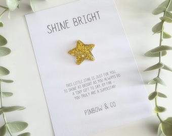 Star Pocket Hug, Shine Bright Star Resin Gift, Star Card, Back To School, Token Gift