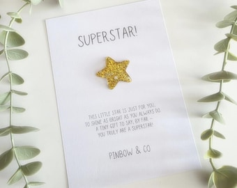 Superstar Pocket Hug | Little Encouragement Gift | Thinking of You Gift | You Are Amazing Gift | Small Gift